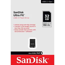 فلش مموری سن دیسک مدل ULTRA FIT USB 3.1  ظرفیت 32 گیگابایت