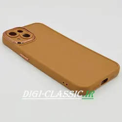 قاب گوشی iPhone 14 آیفون سیلیکونی راک متال کیس محافظ لنزدار در رنگ بندی متنوع کد 1
