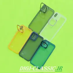 قاب گوشی iPhone X - iPhone XS آیفون اورجینال هولدر متال NEW SKIN ( new face ) طرح پشت شیشه ای شفاف دور سیلیکونی محافظ لنز دار در رنگبندی متنوع کد 4