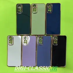قاب گوشی Redmi Note 11 4G - Redmi Note 11S شیائومی طرح ژله ای مای کیس گلد لاین دور طلایی محافظ لنز شیشه ای در رنگ بندی متنوع کد 10