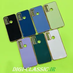 قاب گوشی Redmi Note 8 - Redmi Note 8 2021 شیائومی طرح ژله ای مای کیس گلد لاین دور طلایی محافظ لنز شیشه ای در رنگ بندی متنوع کد 5