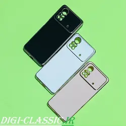 قاب گوشی Poco X4 Pro 5G شیائومی اورجینال طرح ژله ای مای کیس گلد لاین دور طلایی محافظ لنز دار در رنگ بندی متنوع کد 5
