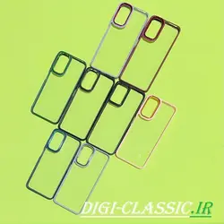 قاب گوشی Redmi Note 11 4G - Redmi Note 11S شیائومی اورجینال نیو اسکین NEW SKIN متال کیس Metal طرح پشت طلق شفاف دور سیلیکونی در رنگ بندی متنوع کد 7