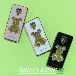 قاب گوشی Redmi Note 9S - Redmi Note 9 Pro شیائومی اورجینال طرح ژله ای مای کیس خرس طلایی تدی برجسته POWER BEAR محافظ لنز دار در رنگ بندی متنوع کد 3