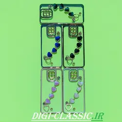 قاب گوشی Redmi Note 9S - Redmi Note 9 Pro شیائومی طرح الکتروپلیتینگ شفاف اورجینال مای کیس My Case Anyland دستبندی زنجیری قلبی مخمل آویزدار محافظ لنز دار در رنگ بندی متنوع کد 2