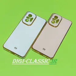 قاب گوشی Redmi Note 10 Pro 4G - Redmi Note 10 Pro Max شیائومی اورجینال طرح ژله ای مای کیس گلد لاین دور طلایی محافظ لنز دار در رنگ بندی متنوع کد 2