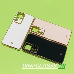 قاب گوشی Xiaomi 12T - Xiaomi 12T Pro - Redmi K50 Ultra شیائومی اورجینال طرح ژله ای مای کیس گلد لاین دور طلایی محافظ لنز دار در رنگ بندی متنوع کد 1