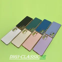 قاب گوشی POCO F3 - Mi 11i - Redmi K40 شیائومی اورجینال طرح ژله ای مای کیس گلد لاین دور طلایی محافظ لنز دار در رنگ بندی متنوع کد 1