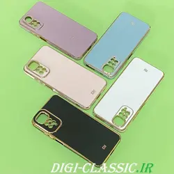 قاب گوشی Redmi Note 11 4G - Redmi Note 11S شیائومی اورجینال طرح ژله ای مای کیس گلد لاین دور طلایی محافظ لنز دار در رنگ بندی متنوع کد 1