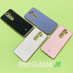قاب گوشی Redmi Note 8 Pro شیائومی اورجینال طرح ژله ای مای کیس گلد لاین دور طلایی محافظ لنز دار در رنگ بندی متنوع کد 1