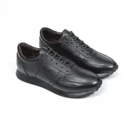 کتونی مردانه چرم طبیعی با زیره ترک اصلی مناسب استفاده روزمره