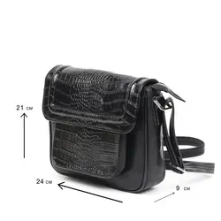 کیف دوشی چرم ترکیبی طبیعی | آستر جنس ترک زیپ خارجی و یک سال گارانتی تعمیر رایگان