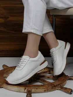 کفش اسپرت تمام چرم طبیعی گاوی زیره ترمو ترکیه