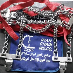 زنجیر چرخ فولادی رینگ اسپورت و فابریک آلومینیومی سایز 19 ایران زنجیر - اراک