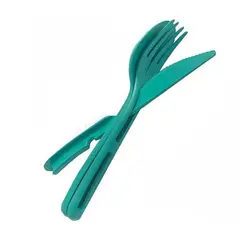 ست قاشق و کارد و چنگال PROCOOK مدل TRAVEEL CUTERY SET3 PIECE رنگ سبز آبی