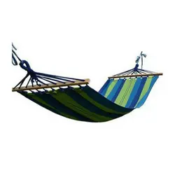 ننو پارچه ای چوبدار  (یک نفره) رنگ سبز_آبی