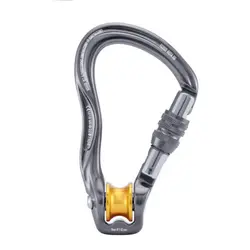 کارابین پیچ قرقره دار کایلاس مدل ROTA SG PULLEY کد EC202 رنگ نقره ای