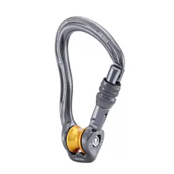 کارابین پیچ قرقره دار کایلاس مدل ROTA SG PULLEY کد EC202 رنگ نقره ای