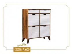 جاکفشی چهار درب دو کشو مدل A600 ام دی اف وکیوم