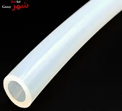 شلنگ سیلیکونی غذایی آزمایشگاهی سفید سایز 5/8 میلیمتر