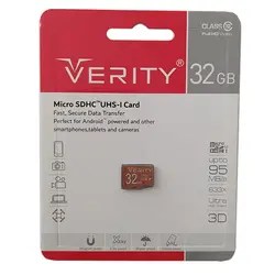 کارت حافظه‌ microSDHC وریتی مدل 633x کلاس 10 استاندارد UHS-I U1 سرعت 95MBps ظرفیت 32 گیگابایت