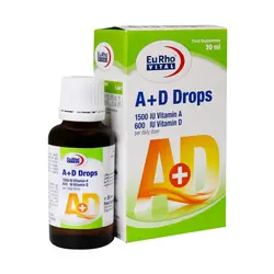 قطره خوراکی آ+د یوروویتال
