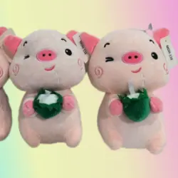 عروسک طرح خوک مدل بلوط به دست