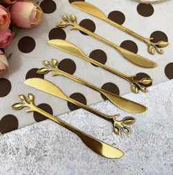 کارد کره پنیر صبحانه خوری فانتزی طلایی