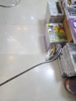 ملاقه استیل بلند داخل پارچ