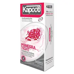 قیمت و خرید کاندوم تنگ کننده اناری کاپوت Kapoot POMEGRA TIGHT بسته 12 عددی | پاورخان