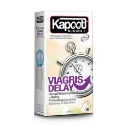 قیمت و خرید کاندوم تاخیری ویاگرا کاپوت Kapoot Viagris Delay بسته 12 عددی | پاورخان