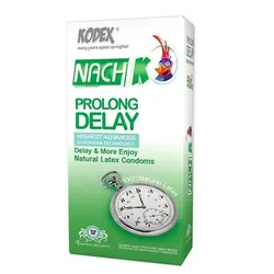 قیمت و خرید کاندوم تاخیری طولانی مدل پرو لانگ دیلی ناچ کدکس Kodex Prolong Delay بسته 12 عددی | پاورخان