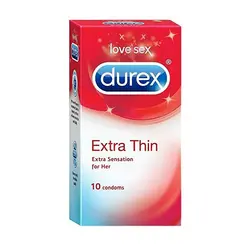 قیمت و خرید کاندوم نازک دورکس Durex Extra THIN بسته 10 عددی | پاورخان