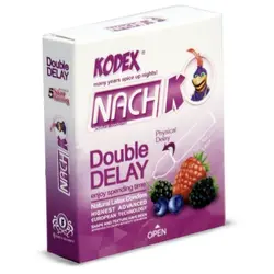 قیمت و خرید کاندوم تاخیری کدکس مدل دبل دیلی ناچ Double Delay Nach Kodex بسته 3 عددی | پاورخان