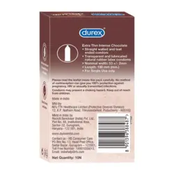قیمت و خرید کاندوم بسیار نازک دورکس مدل شکلاتی intense chocolate بسته 10 عددی | پاورخان