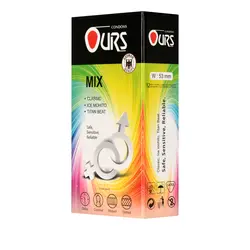قیمت و خرید کاندوم میکس اورز OURS مدل Mix بسته 12 عددی | پاورخان