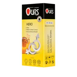 قیمت و خرید کاندوم تاخیری و خاردار اورز مدل Hero Ours بسته 12 عددی | پاورخان