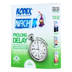 قیمت و خرید کاندوم تاخیری و نازک ناچ کدکس مدل Prolong Delay Kodex بسته 3 عددی | پاورخان