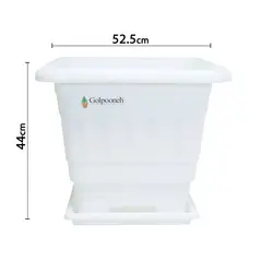 گلدان پلاستیکی گلپونه کد ZF-118