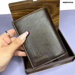 کیف پول چرم طبیعی مردانه از برند چرمسال کد 510 - سپید شاپ