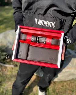 ست هدیه کیف و کمربند مردانه پولو کد 119 - سپید شاپ