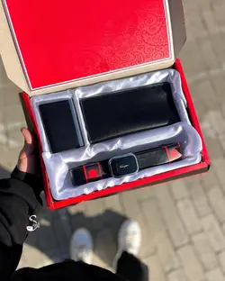 ست هدیه کیف و کمربند مردانه فراگامو کد 118 - سپید شاپ