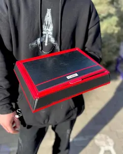 ست هدیه کیف و کمربند مردانه فراگامو کد 118 - سپید شاپ