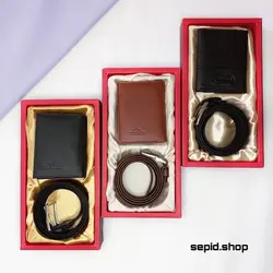 ست هدیه کیف و کمربند مردانه کد 109 - سپید شاپ