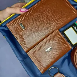 ست هدیه چهار تکه کیف و کمربند مردانه کد 110 - سپید شاپ