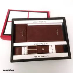 ست هدیه کیف و کمربند مردانه کد 108 - سپید شاپ