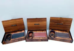 ست هدیه کیف و کمربند مردانه چرمسال کد 106 - سپید شاپ