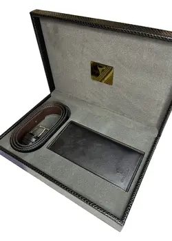 ست هدیه جعبه پوستماری مردانه چرمسال کد 105 - سپید شاپ