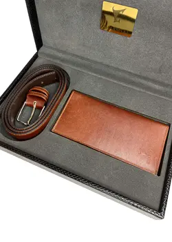 ست هدیه جعبه پوستماری مردانه چرمسال کد 105 - سپید شاپ