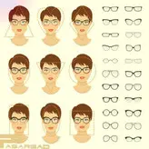 فریم عینک طبی زنانه مدل خاص کد 44